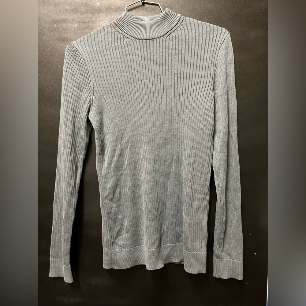 MENS muscle fit ribbed sweater
